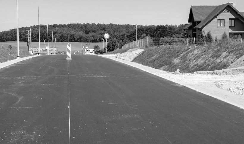 Odcinek w miejscowości Kiesilnica