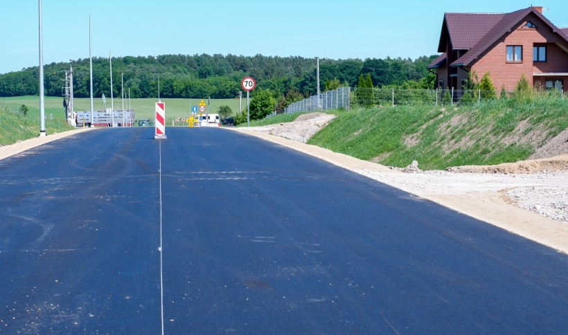 Odcinek w miejscowości Kiesilnica