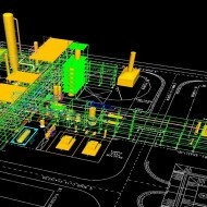 Wstępny Model 3D instalacji Hydrokrakingowego Bloku Olejowego